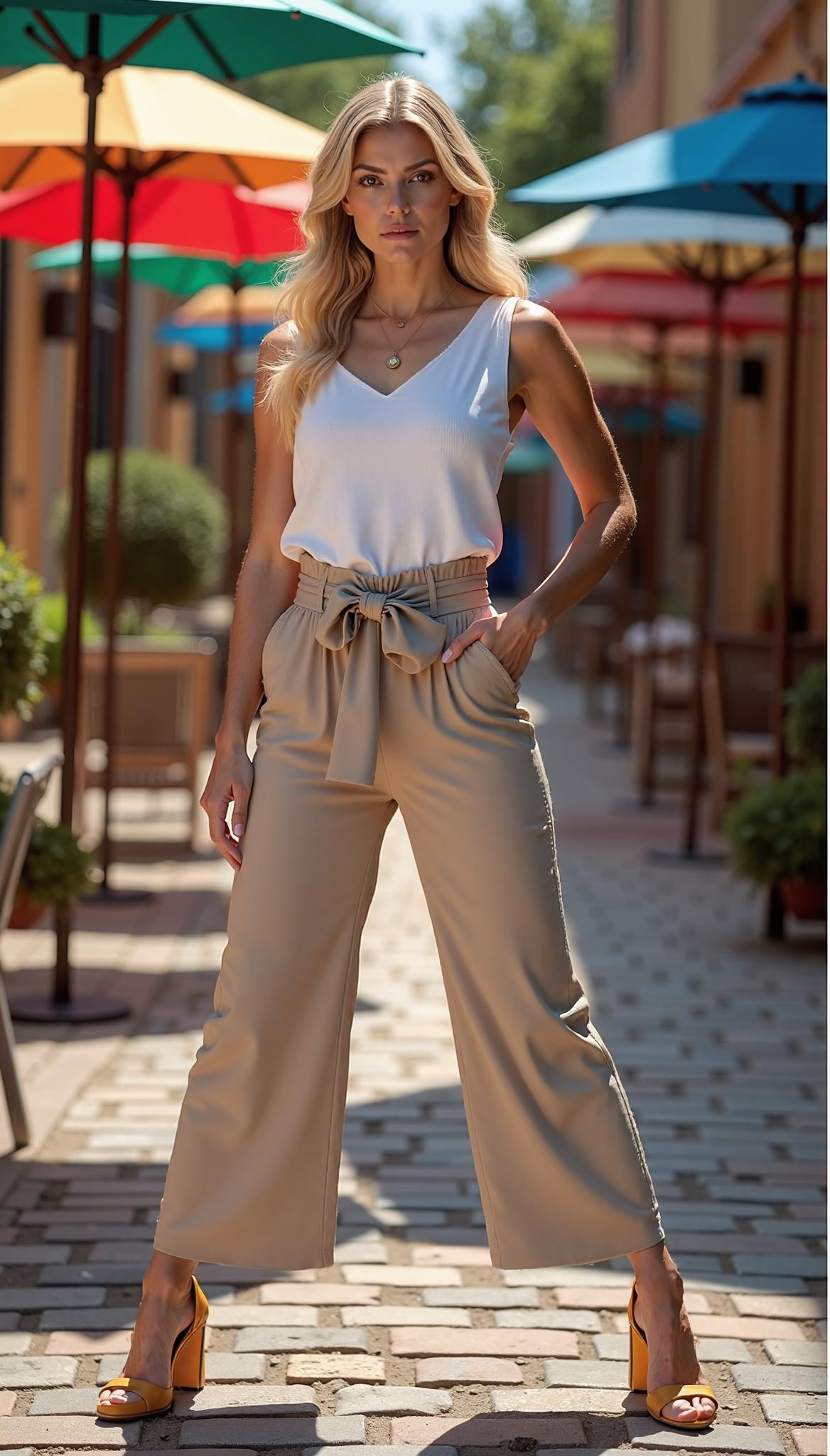V-Neck Tank and Paper Bag Set