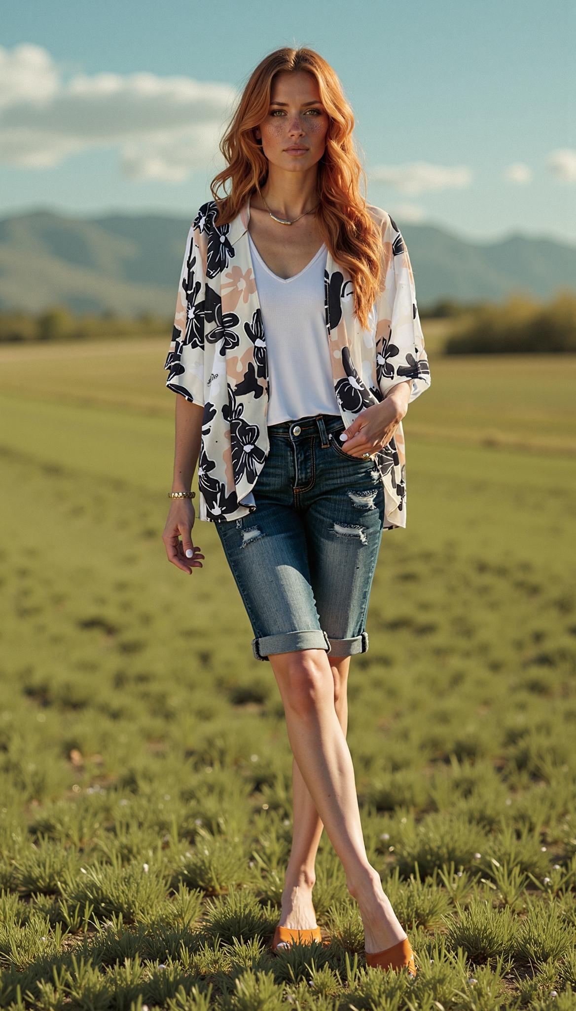 Puff Sleeve Kimono Cardigan