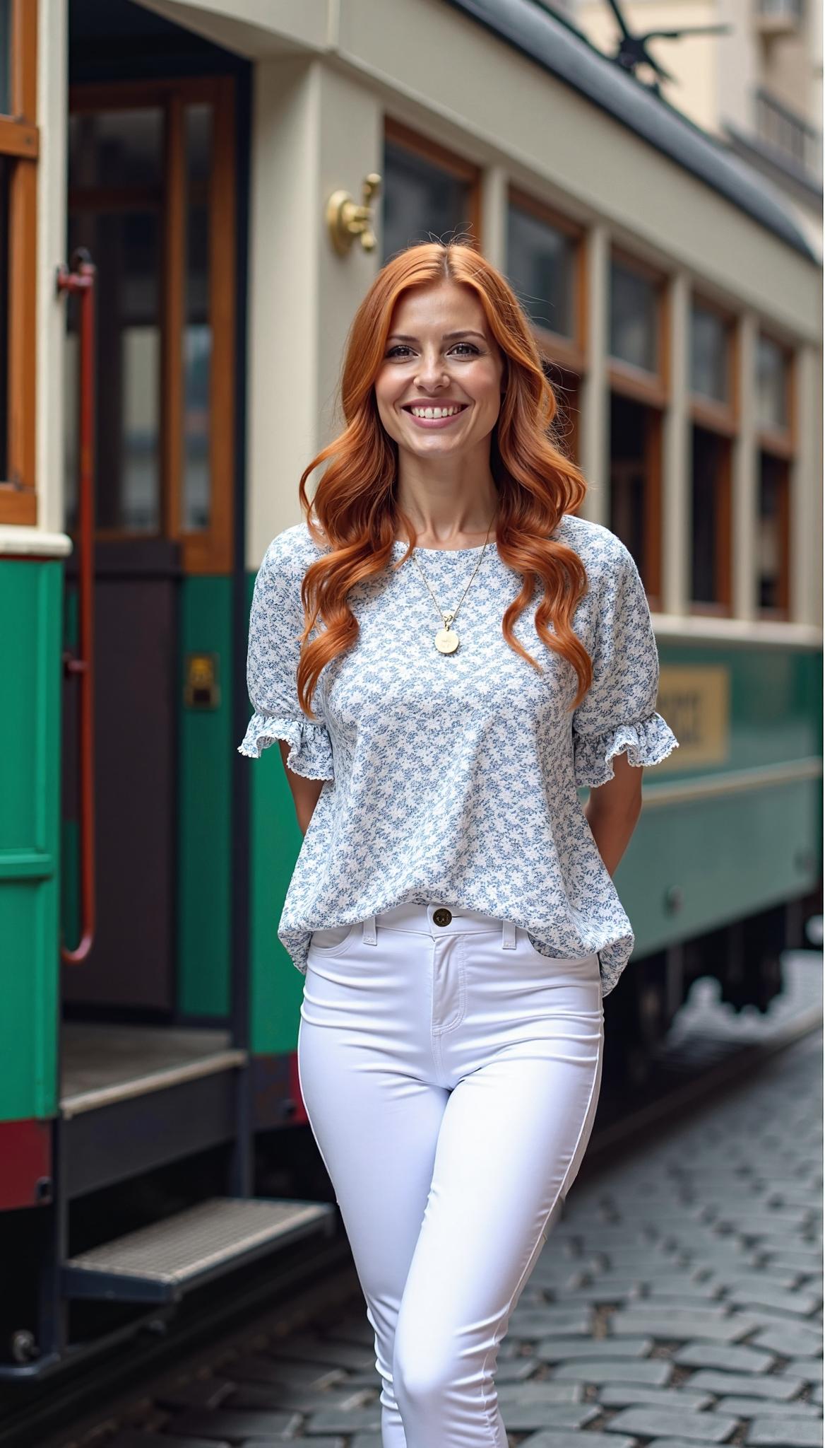Floral Smocked Puff Sleeve Blouse
