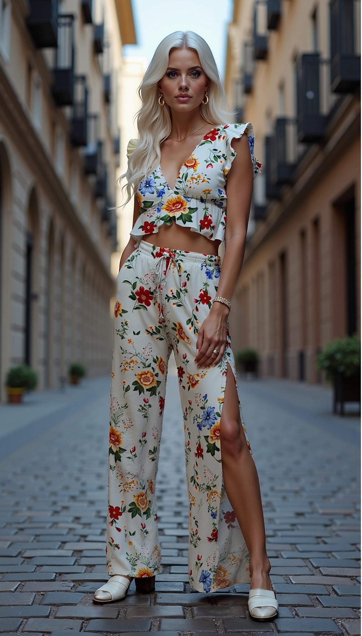Crop Top Wide Leg Set