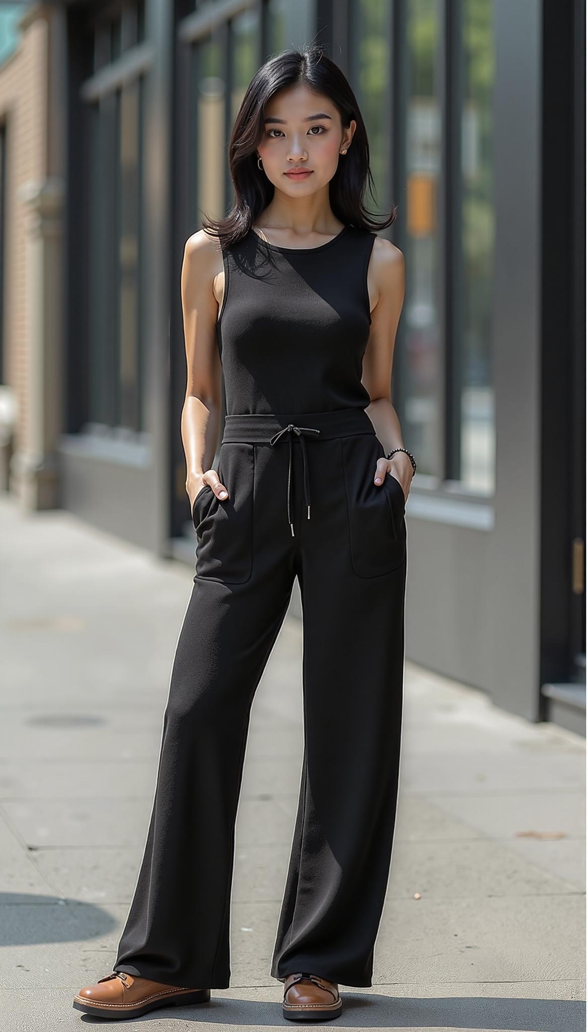 Sleeveless Wide Leg Jumpsuit
