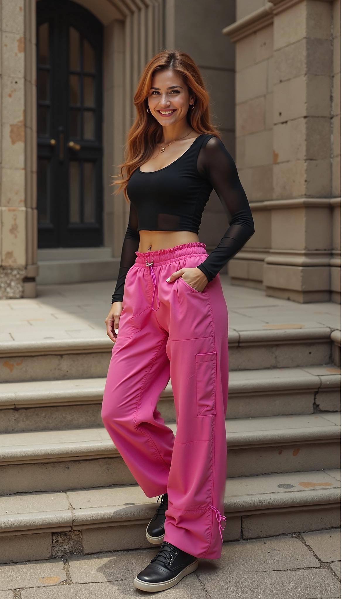Baggy Cargo Parachute Pants