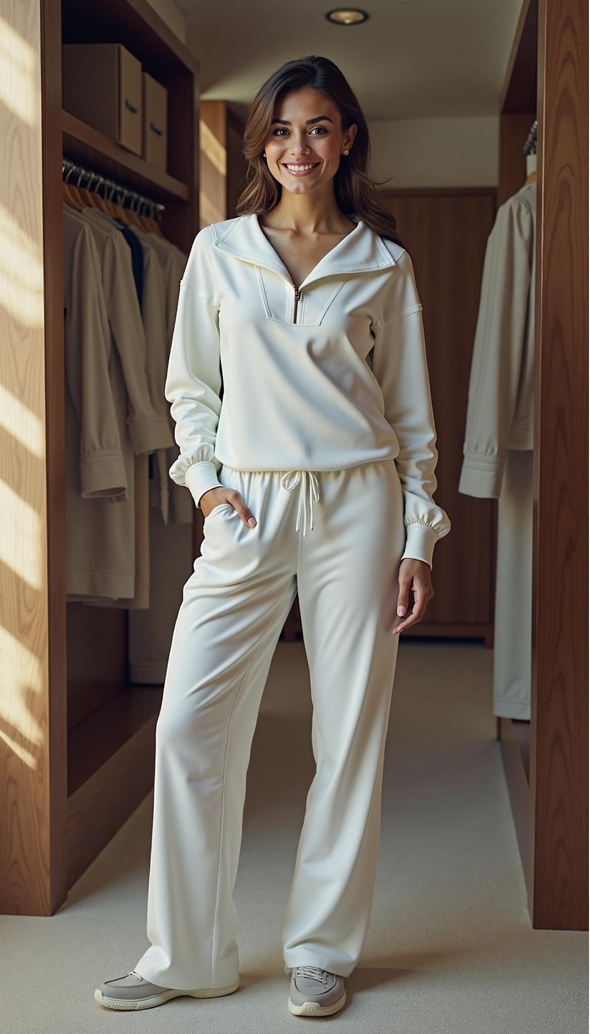 Oversized Half-Zip Sweatsuit