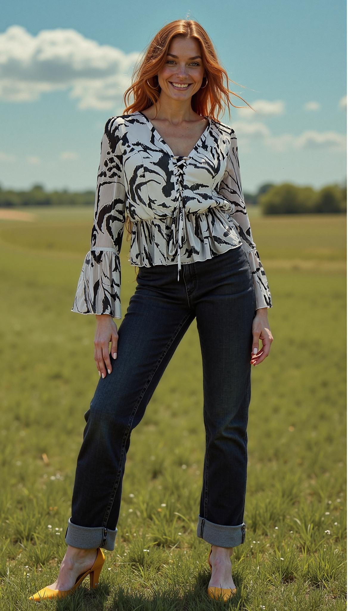 Long Sleeve Peplum Top