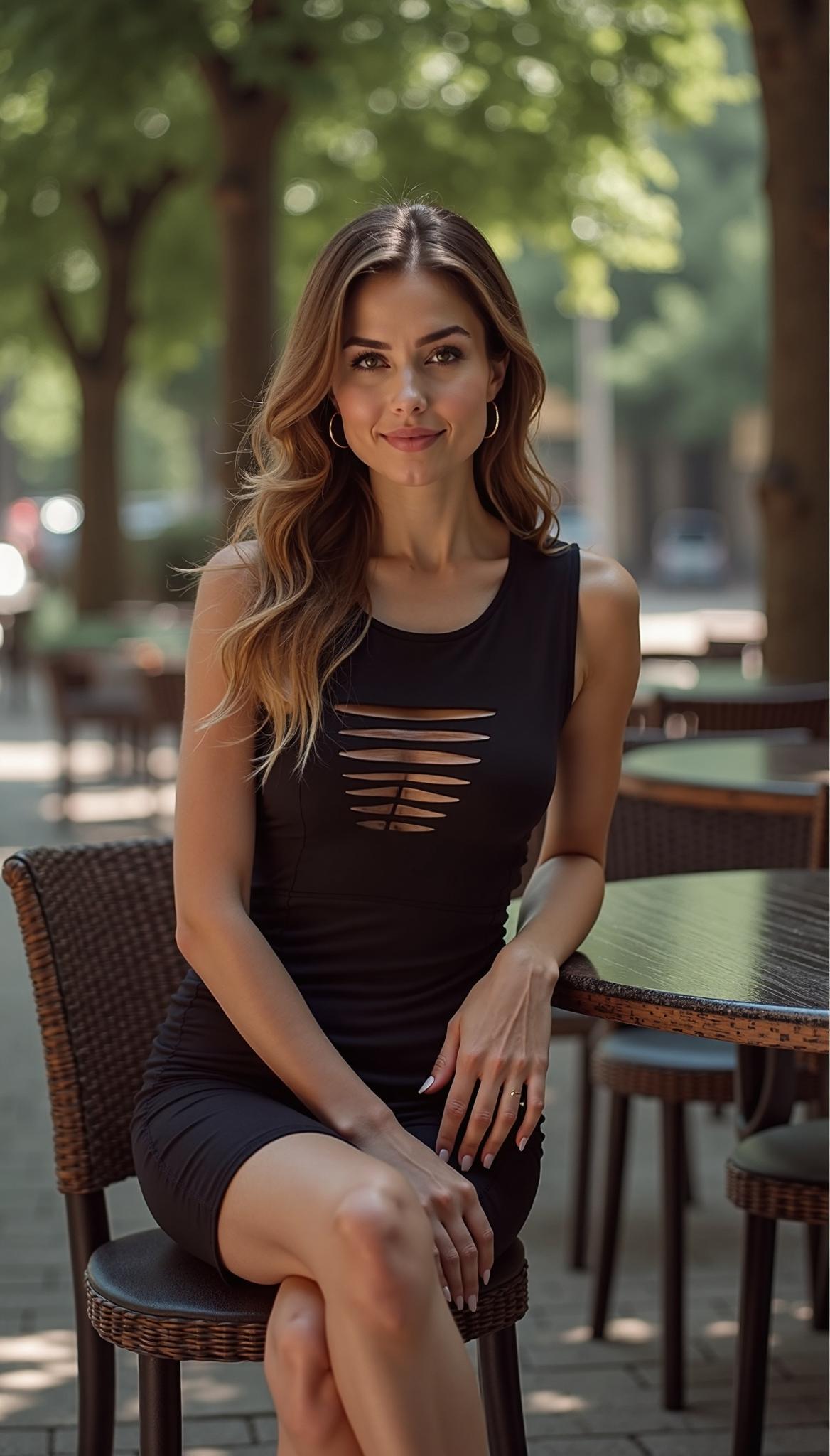 Cut Out Ruched Mini Dress